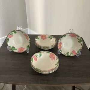 Franciscan Desert Rose - 6 Fruit Bowls - 5.75 inch